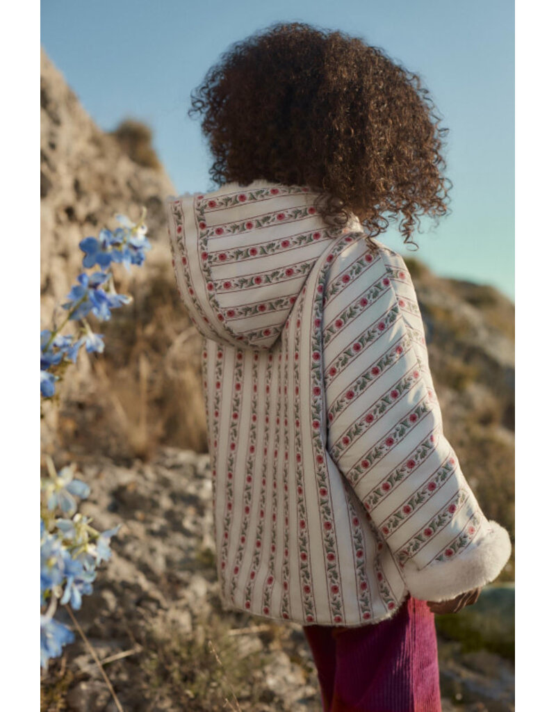 Louise Misha Louise Misha - Omkeerbare jas flowers/fake fur