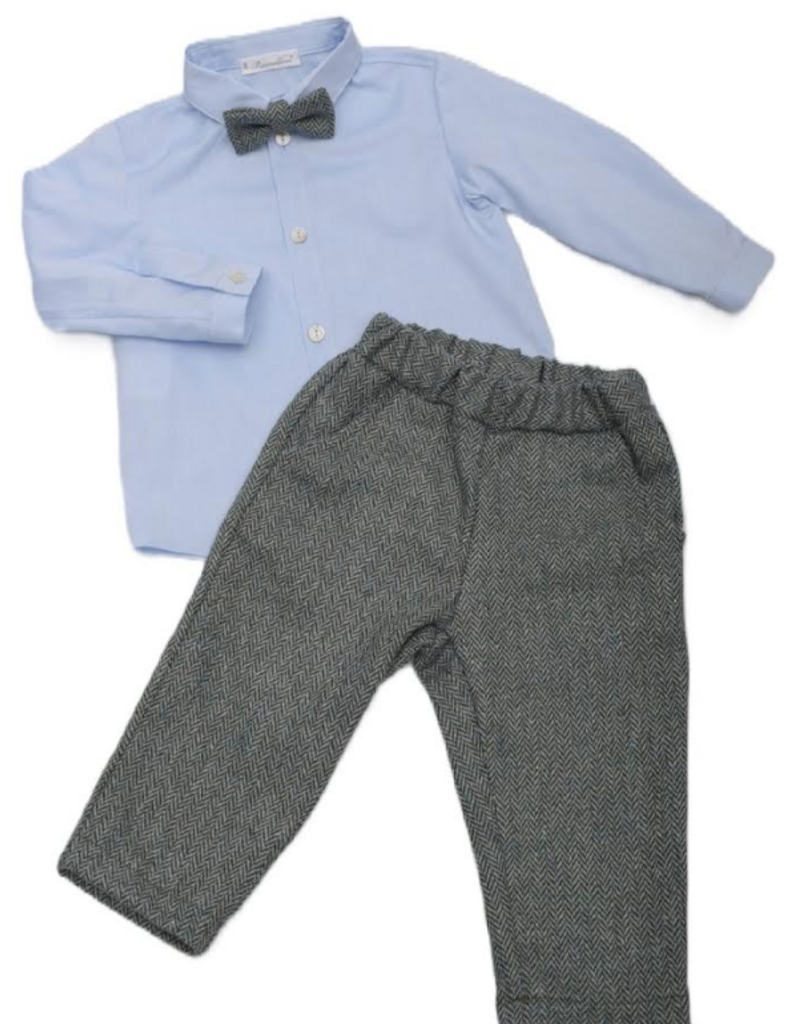 Barcellino Barcellino - set hemdje + visgraat broek