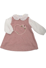 Barcellino Barcellino - set longesleeve met roze kleedje
