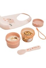 Done by Deer Done by Deer - To go 2-way snack container S Birdee roze