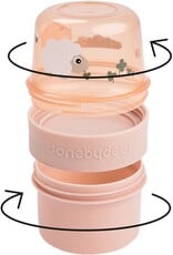 Done by Deer Done by Deer - To go 2-way snack container S Birdee roze