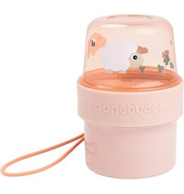 Done by Deer Done by Deer - To go 2-way snack container S Birdee roze
