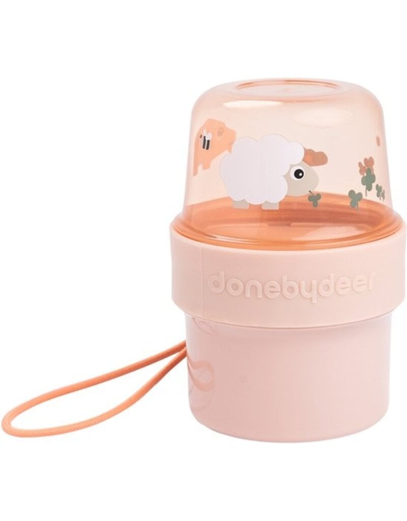 Done by Deer Done by Deer - To go 2-way snack container S Birdee roze