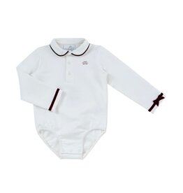 Natini Natini-top body Florance-offwhite/bordeaux