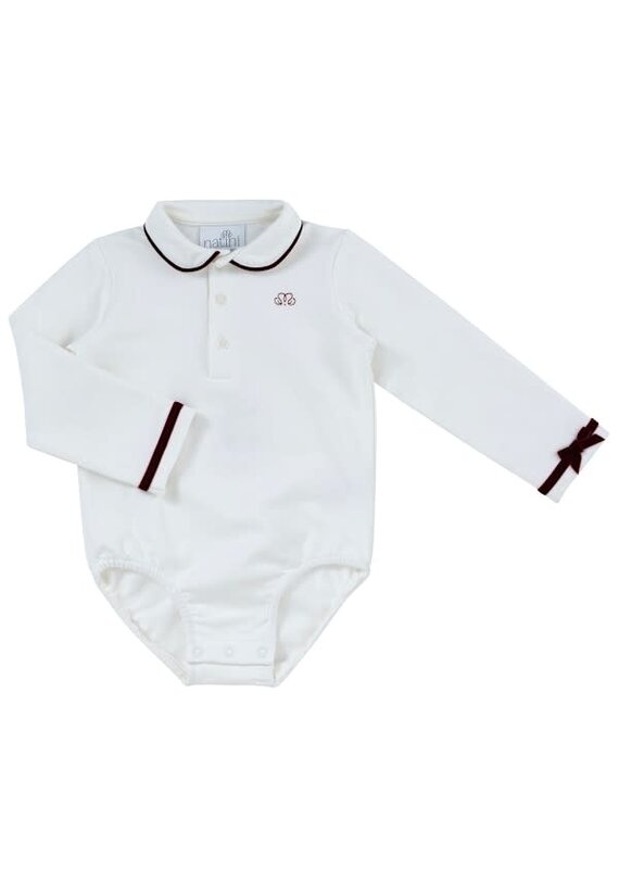 Natini Natini-top body Florance-offwhite/bordeaux