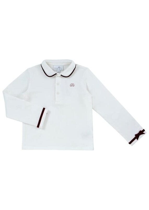 Natini Natini-top Florance-offwhite/bordeaux