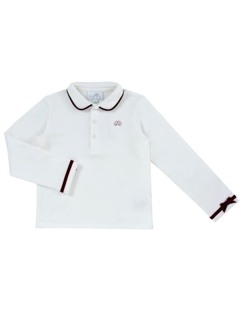 Natini Natini-top Florance-offwhite/bordeaux