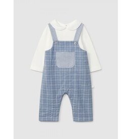 Laranjinha Laranjinha - salopette blauw geruit