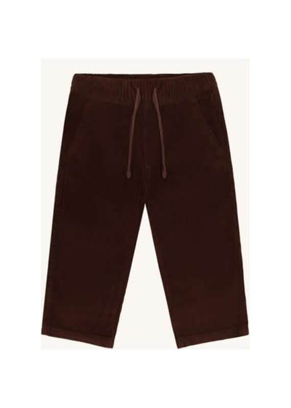 Hust and Claire Hust and claire - velour broek bruin