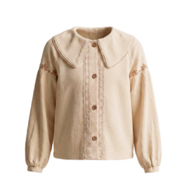Your Wishes Your wishes - ecru blouse met kraag