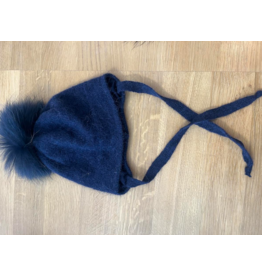 jamiks Jamiks - muts navy met pompon