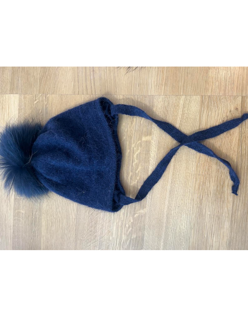 jamiks Jamiks - muts navy met pompon