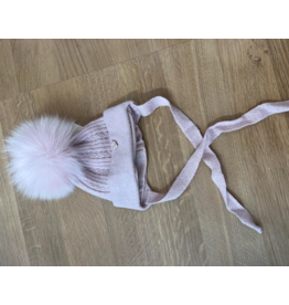 jamiks Jamiks - roze muts met pompon