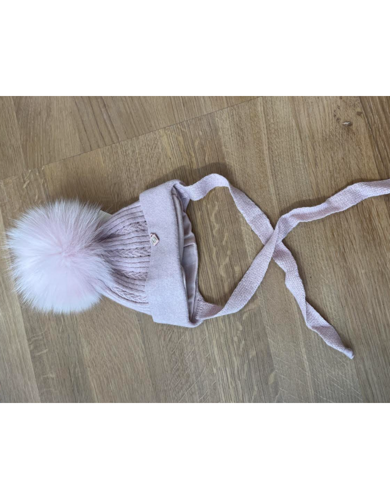 jamiks Jamiks - roze muts met pompon