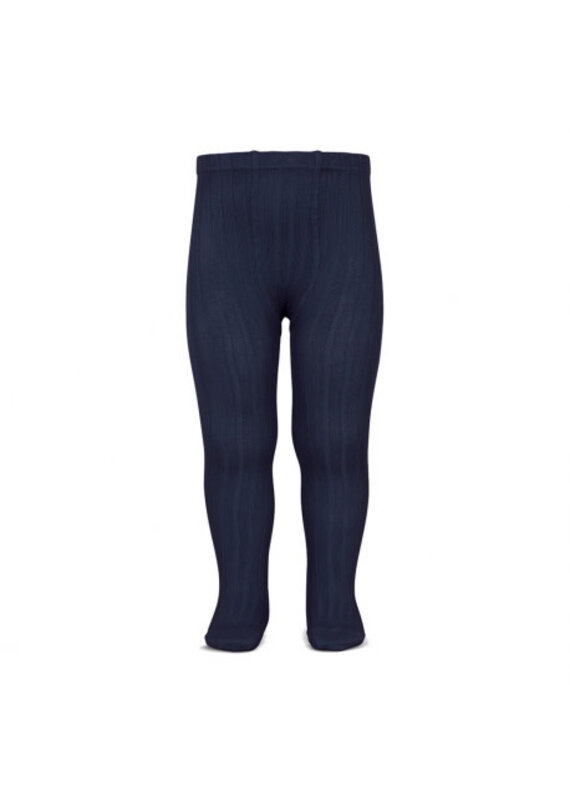 Condor Condor - broekkousen rib 480 navy