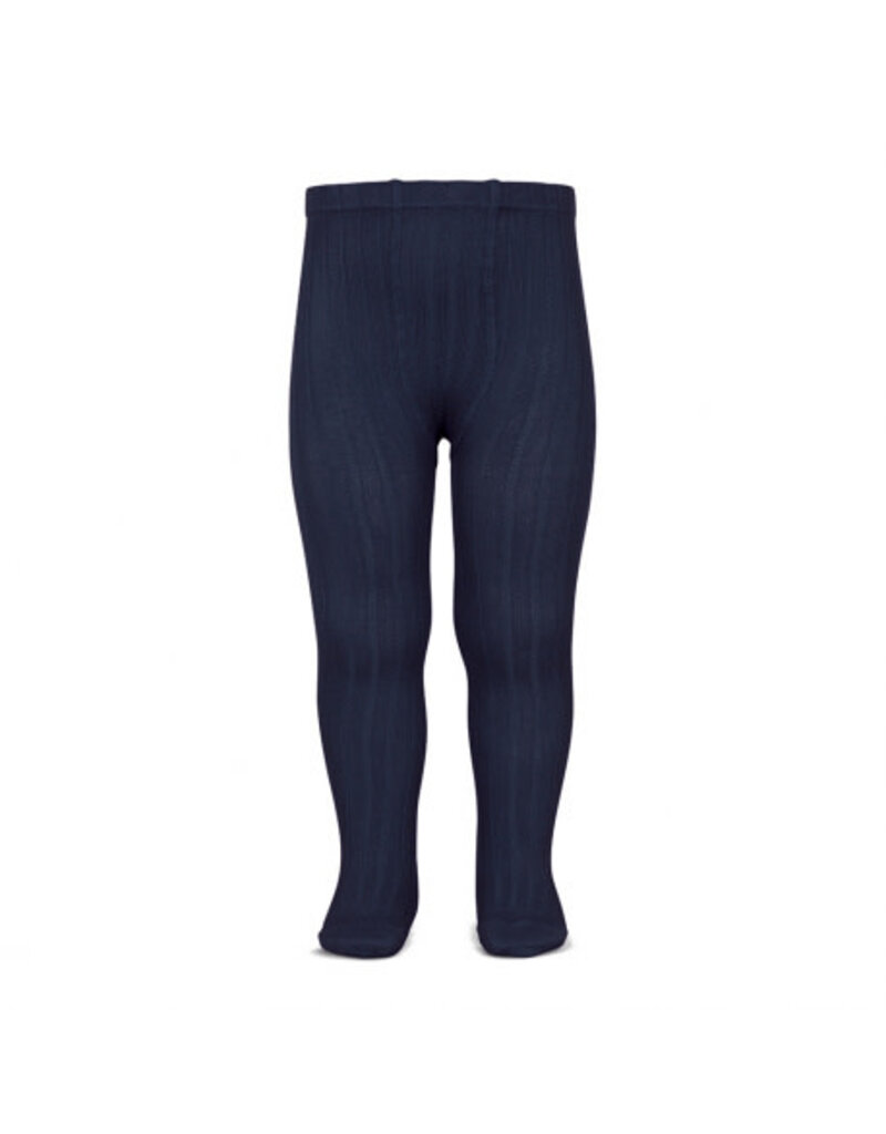 Condor Condor - broekkousen rib 480 navy