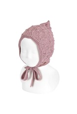 Condor Condor - strik muts merino wol roze