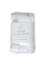 Poetree Kids Poetree - swaddle doek 120*120 littele voyager roze