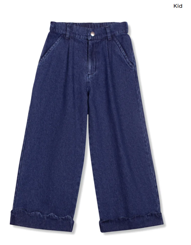 wynken Wynken - scallop pant denim