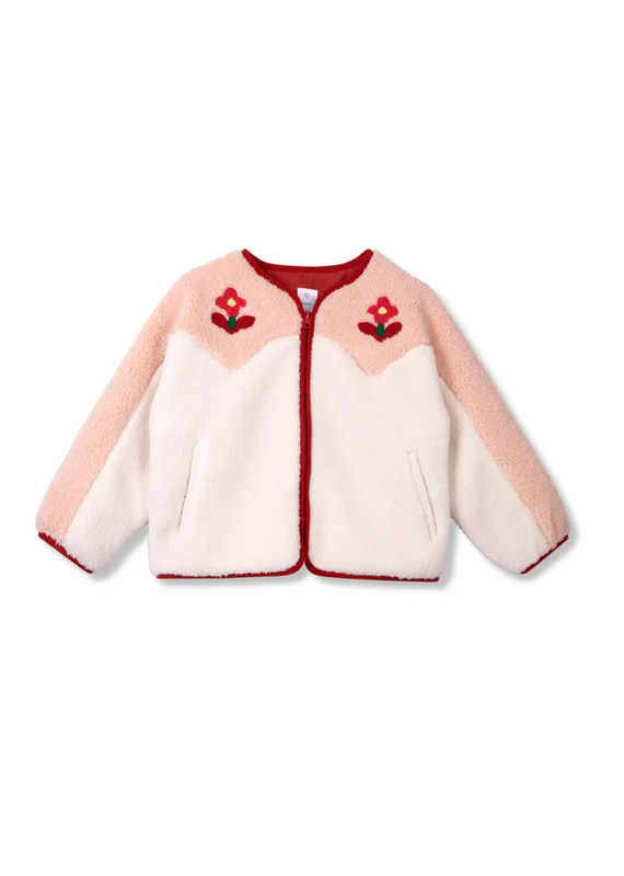 wynken Wynken - faux fur jas roze