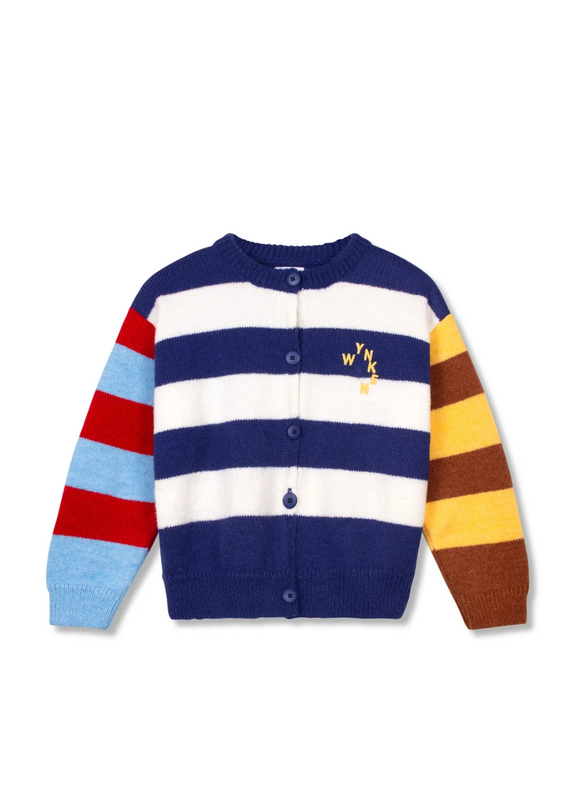 wynken Wynken - multi striped cardigan