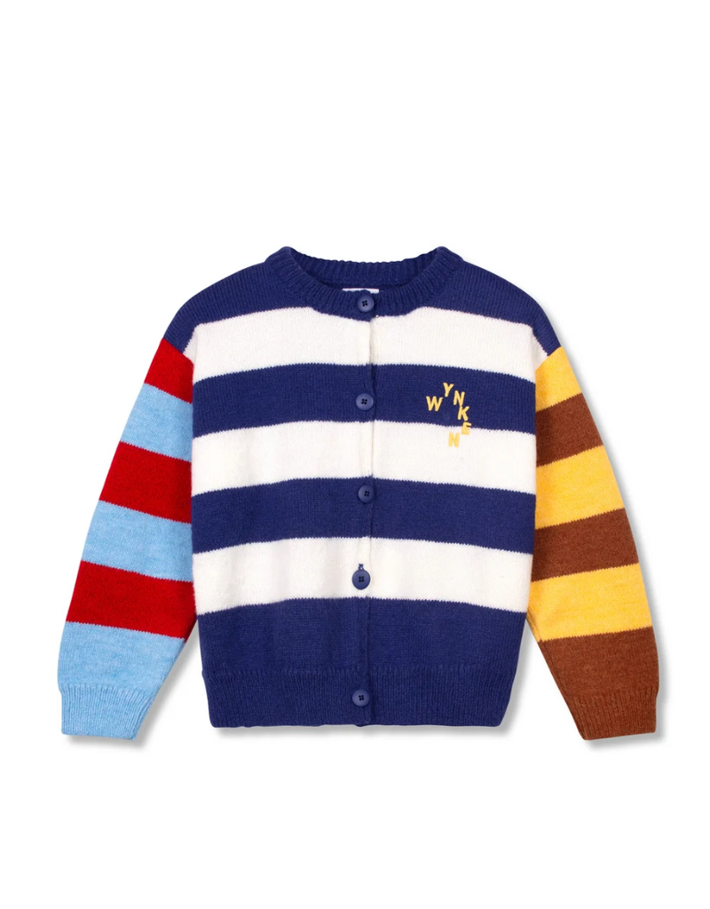 wynken Wynken - multi striped cardigan