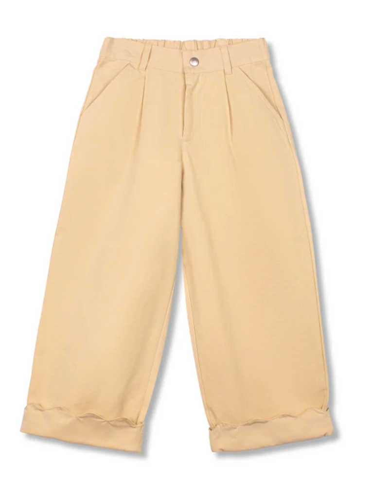 wynken Wynken -scallop pants classic tan