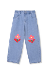 wynken Wynken - jeans flowers