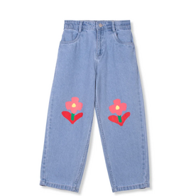 wynken Wynken - jeans flowers