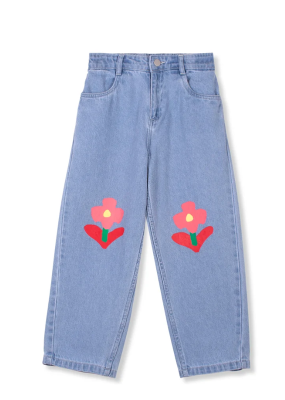 wynken Wynken - jeans flowers