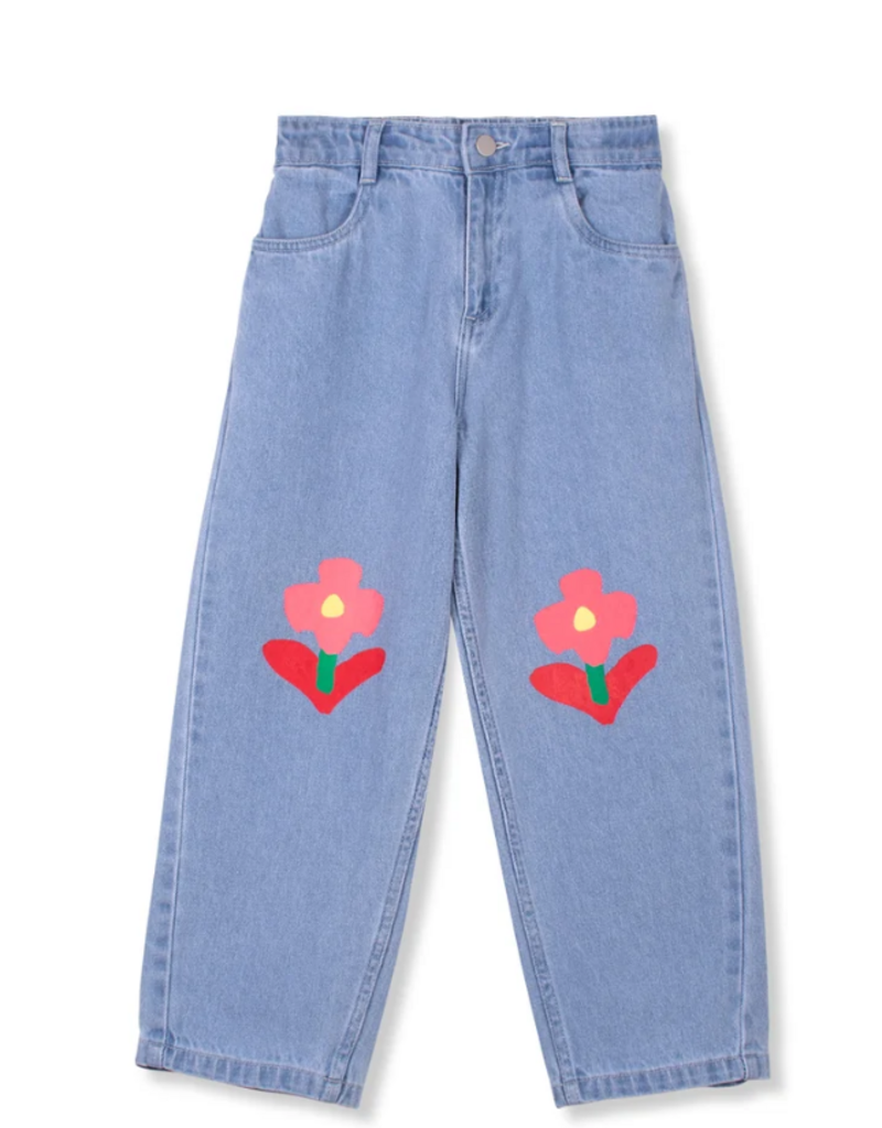 wynken Wynken - jeans flowers