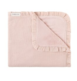 Baby's only Baby's only - wiegdeken teddy calm oud roze