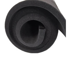 Mousse polyéther fin - Noir - épaisseur 1cm - largeur de 105-115cm