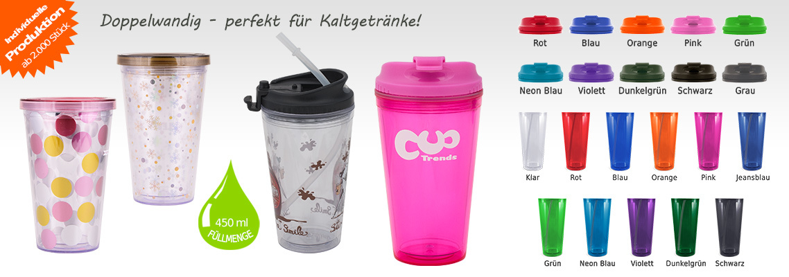 Thermobecher - auslaufsichere Mehrwegbecher Kaffeebecher
