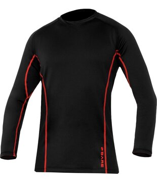 Ultrawarmth Base Layer Top Black/Lava Men