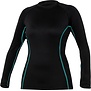 Ultrawarmth Base Layer Top Black/Aqua Women