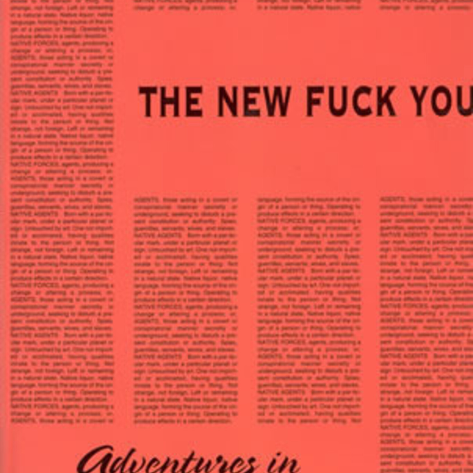 Eileen Myles The New Fuck You : Adventures in Lesbian Reading