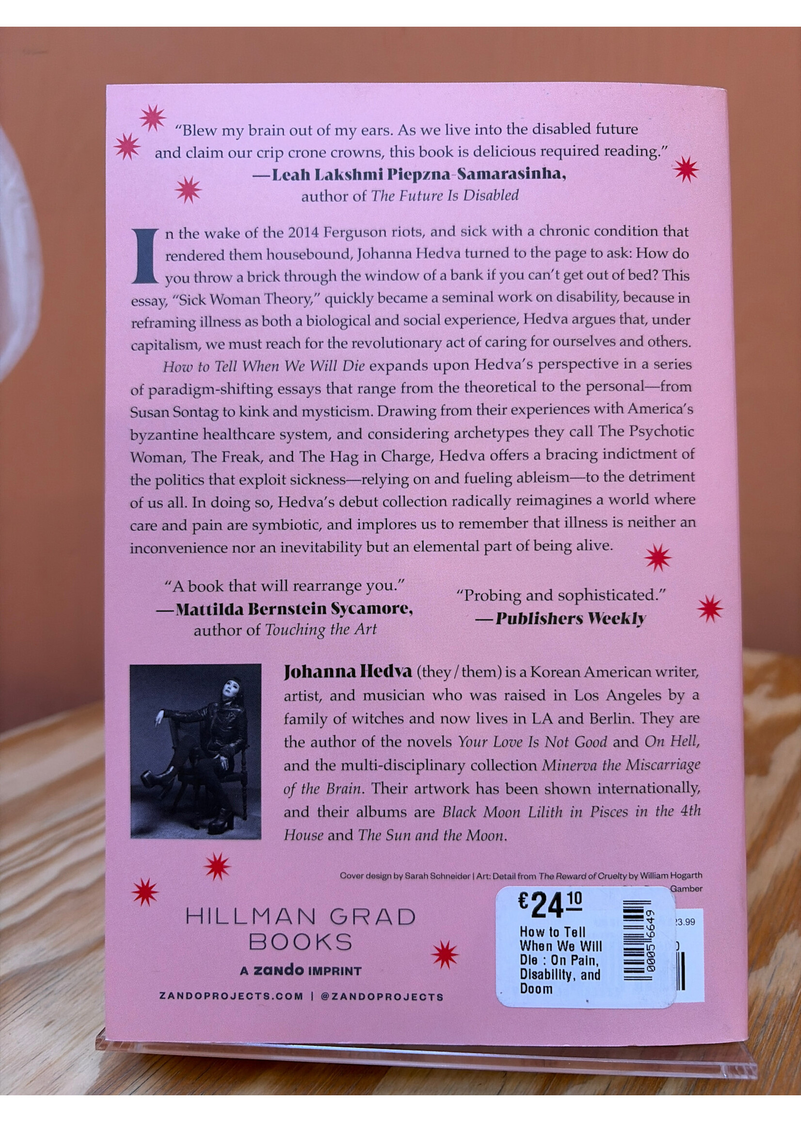 Johanna Hedva How to Tell When We Will Die: On Pain, Disability, and Doom