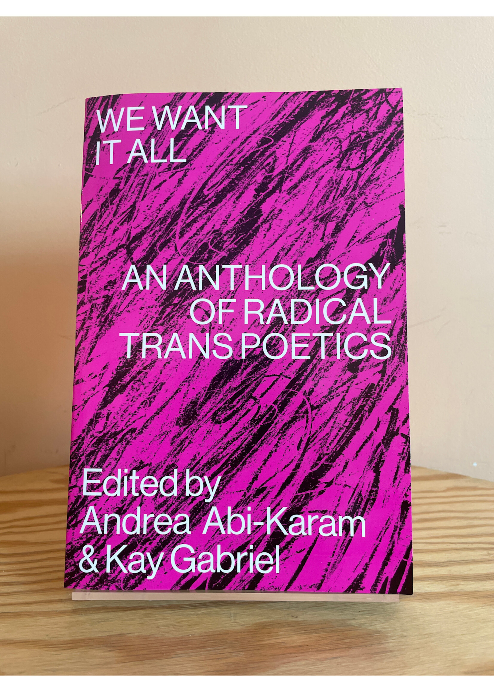 Andrea Abi-Karam, Kay Gabriel We Want It All: An anthology of radical trans poetics