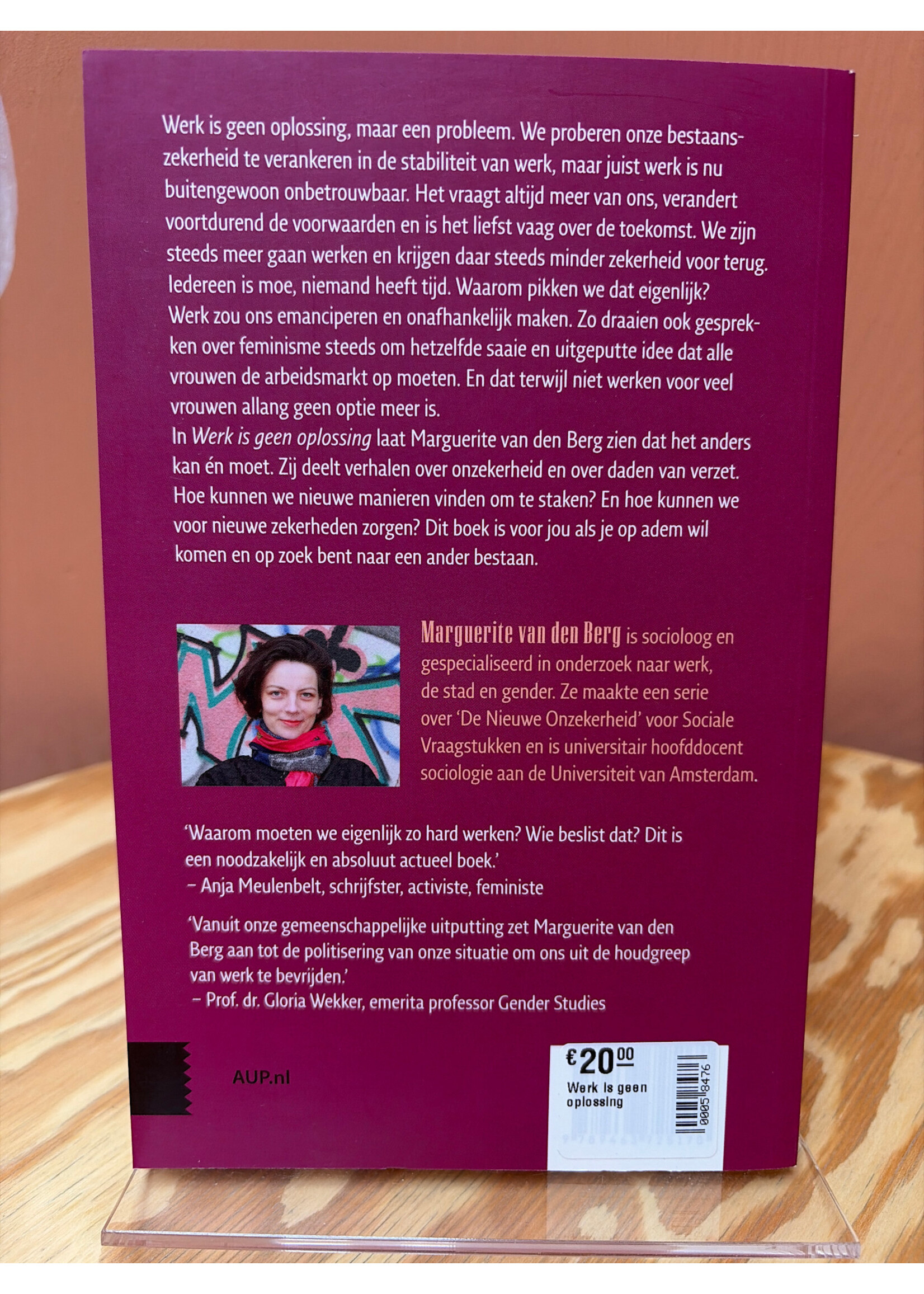Marguerite van den Berg Werk is geen oplossing