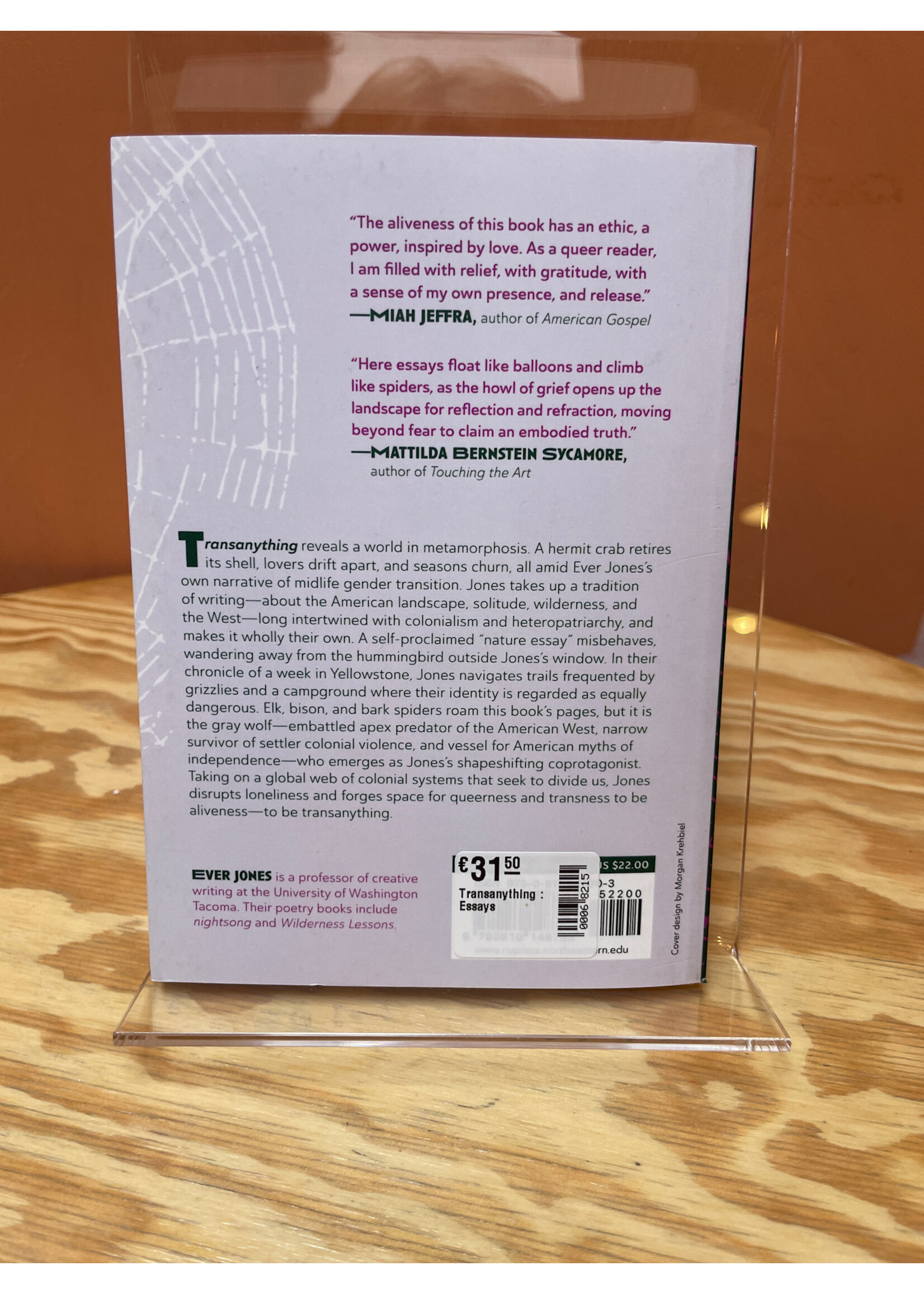 Ever Jones Transanything : Essays