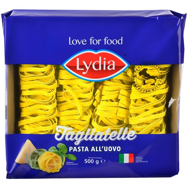 Lydia Gele tagliatelle Italiaanse pasta met ei