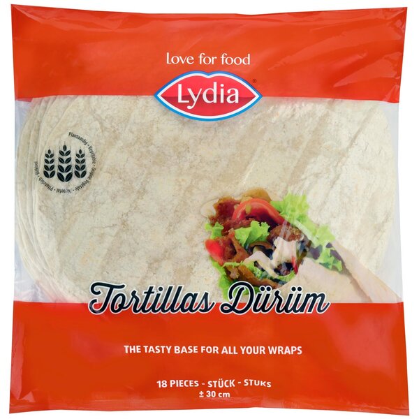 Lydia Tortillas Dürüm Ø30cm (12"), Halal