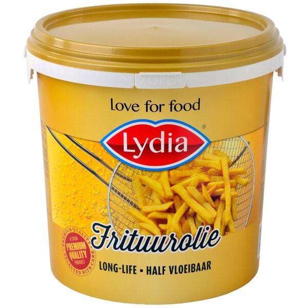 Lydia Frituurolie Premium Half vloeibaar, long-life