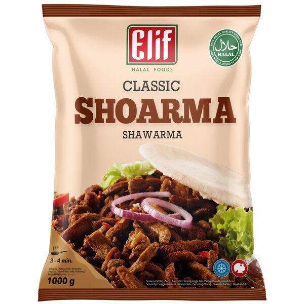 Elif Shoarmareepjes Halal, diepvries