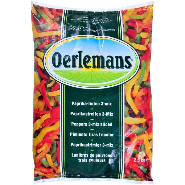 Oerlemans Paprikareepjes 3-mix, diepvries