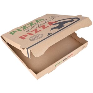 Pizzabox Italia 31x31x4cm Kraft/Kraft Bruin