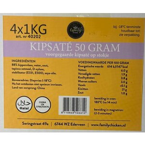 Kipsaté 50gr halal