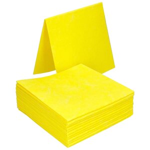 Stofwisdoekjes viscose 25x60cm geel