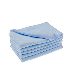 Microvezeldoek Light gebreid ca. 240-grams blauw Ca. 38x38cm